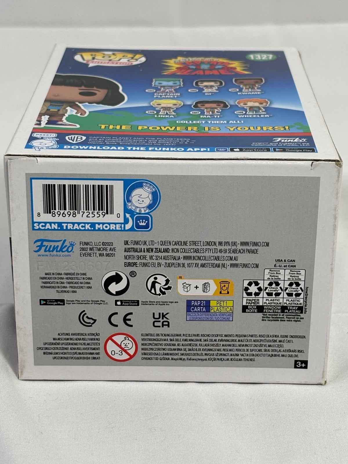 Funko Pop Animation Ma-Ti #1327 Captain Planet Vaulted Vinyl Figure New in Box