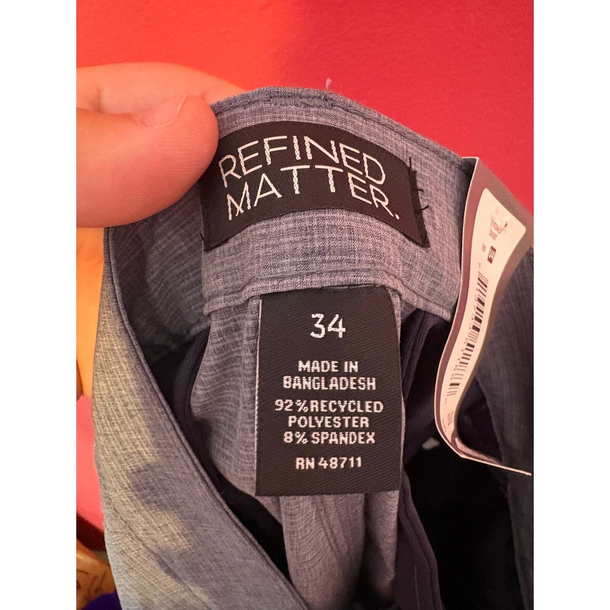 Refined Matter Men’s Textured Performance Shorts Gray Size 34 NWT 9” Inseam — photo 10