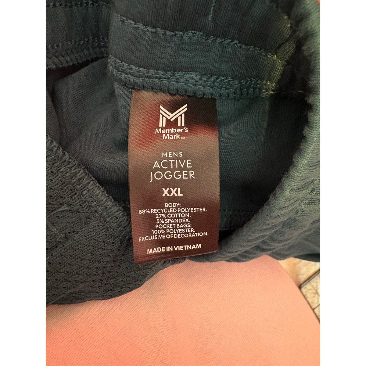 Member’s Mark Men’s Active Jogger Pants XXL Green Double Knit Stretch Zip Pocket — photo 6