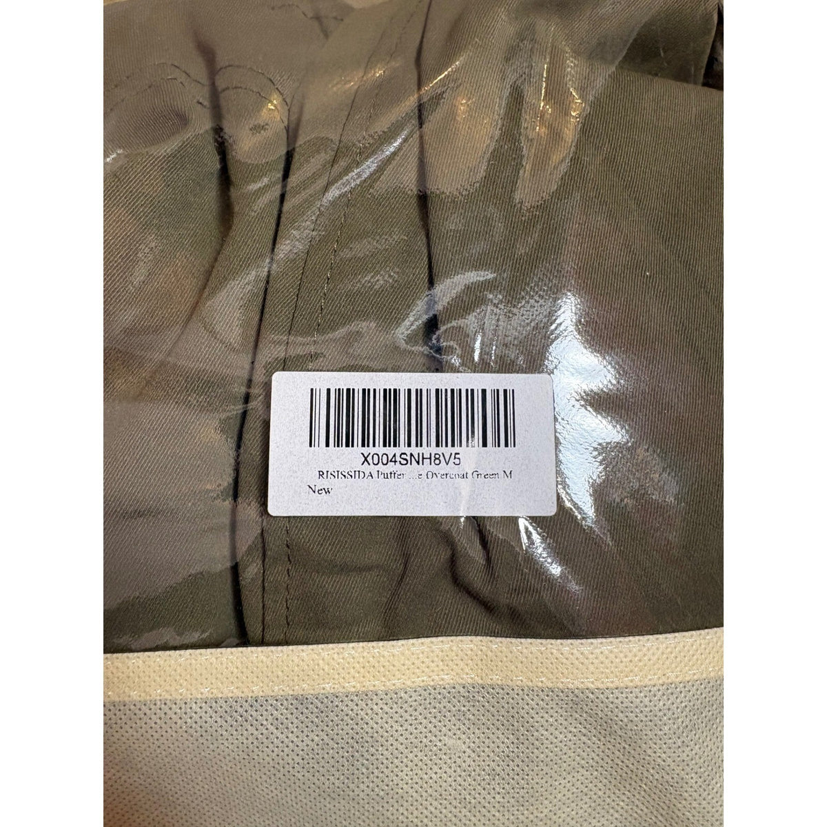 RISISSIDA Women's Olive Green Faux Fur Hooded Winter Parka Coat Size M NWT