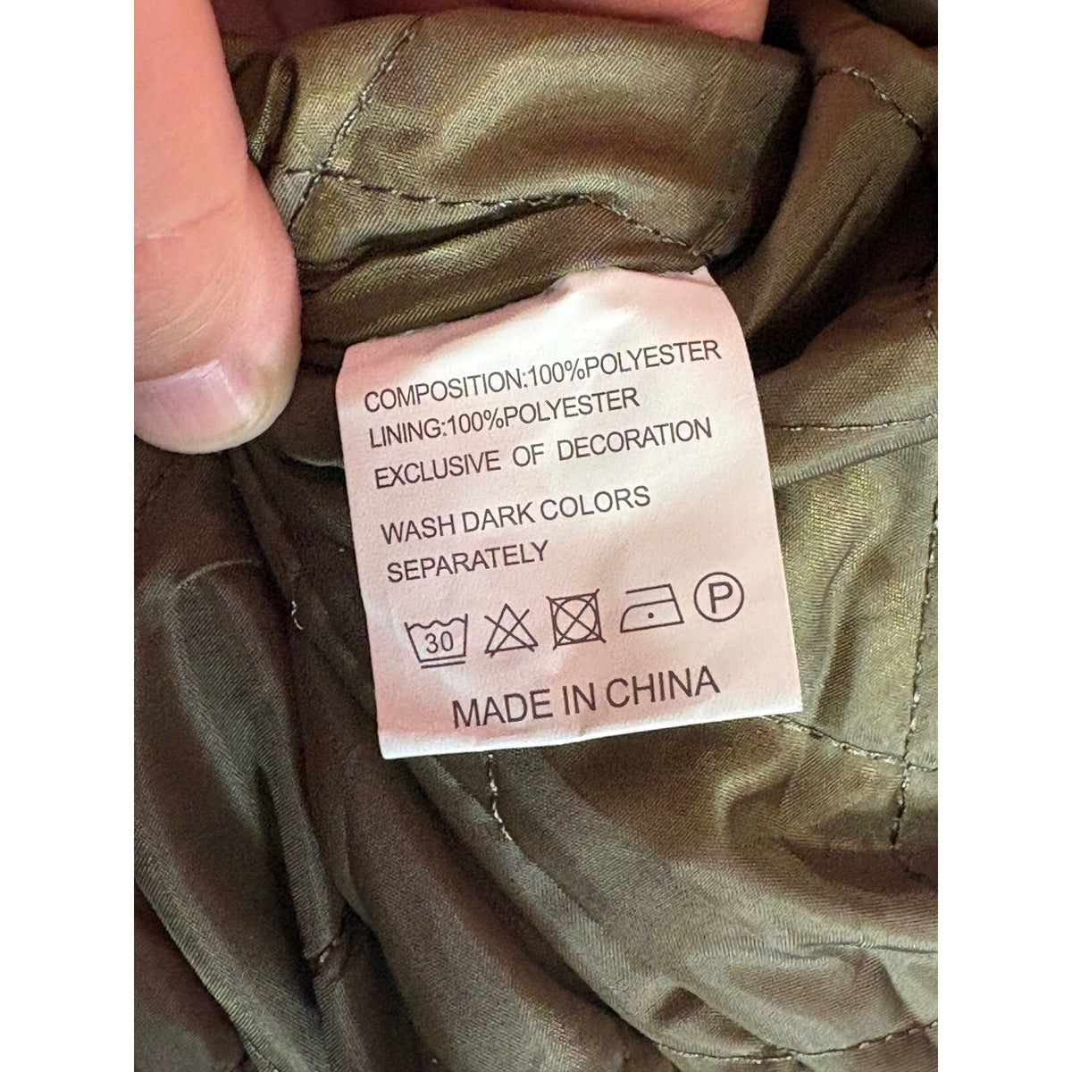 RISISSIDA Women's Olive Green Faux Fur Hooded Winter Parka Coat Size M NWT
