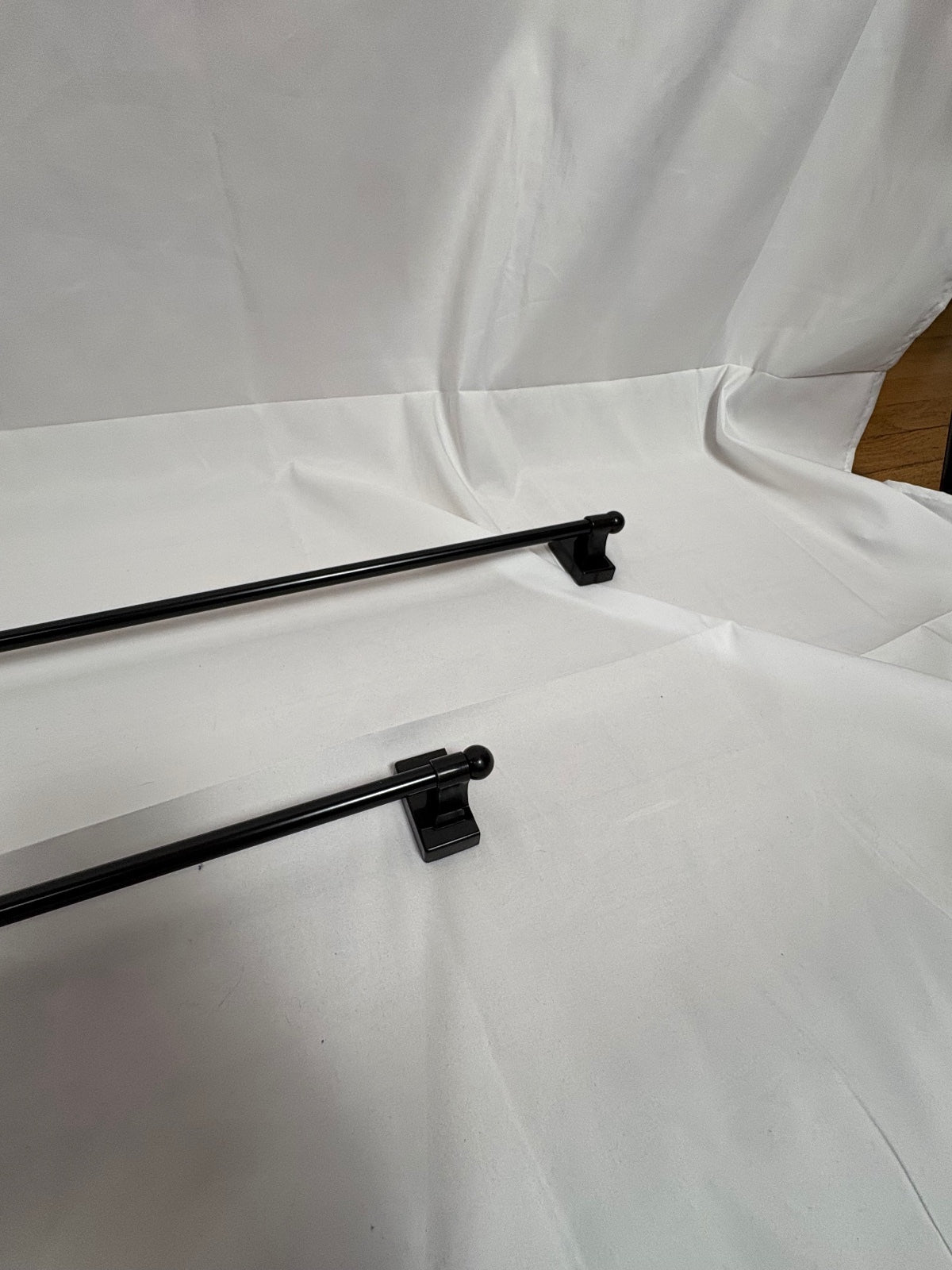 Adjustable Magnetic Towel Bars Set of 2 Black Fridge Toolbox No Drill