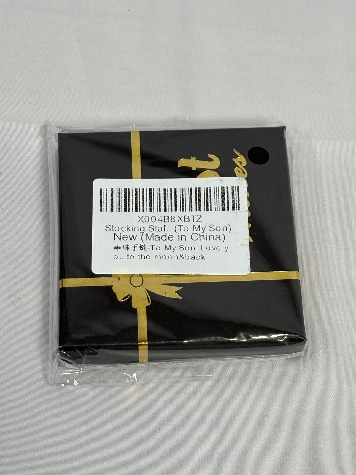 To My Son Lava Rock Moonstone Beaded Bracelet Love You Moon Back Gift Box