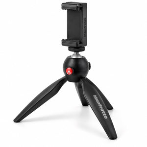 Manfrotto PIXI Smart Mini Tripod w/ Phone Clamp Black MKPIXICLMII-BK New