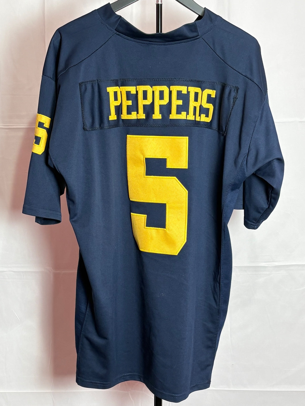 Jordan Michigan Wolverines #5 Peppers Football Jersey XL Navy Blue
