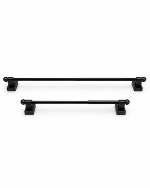 Adjustable Magnetic Towel Bars Set of 2 Black Fridge Toolbox No Drill