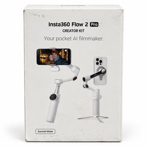Insta360 Flow 2 Pro Creator Kit Summit White New Box Wear