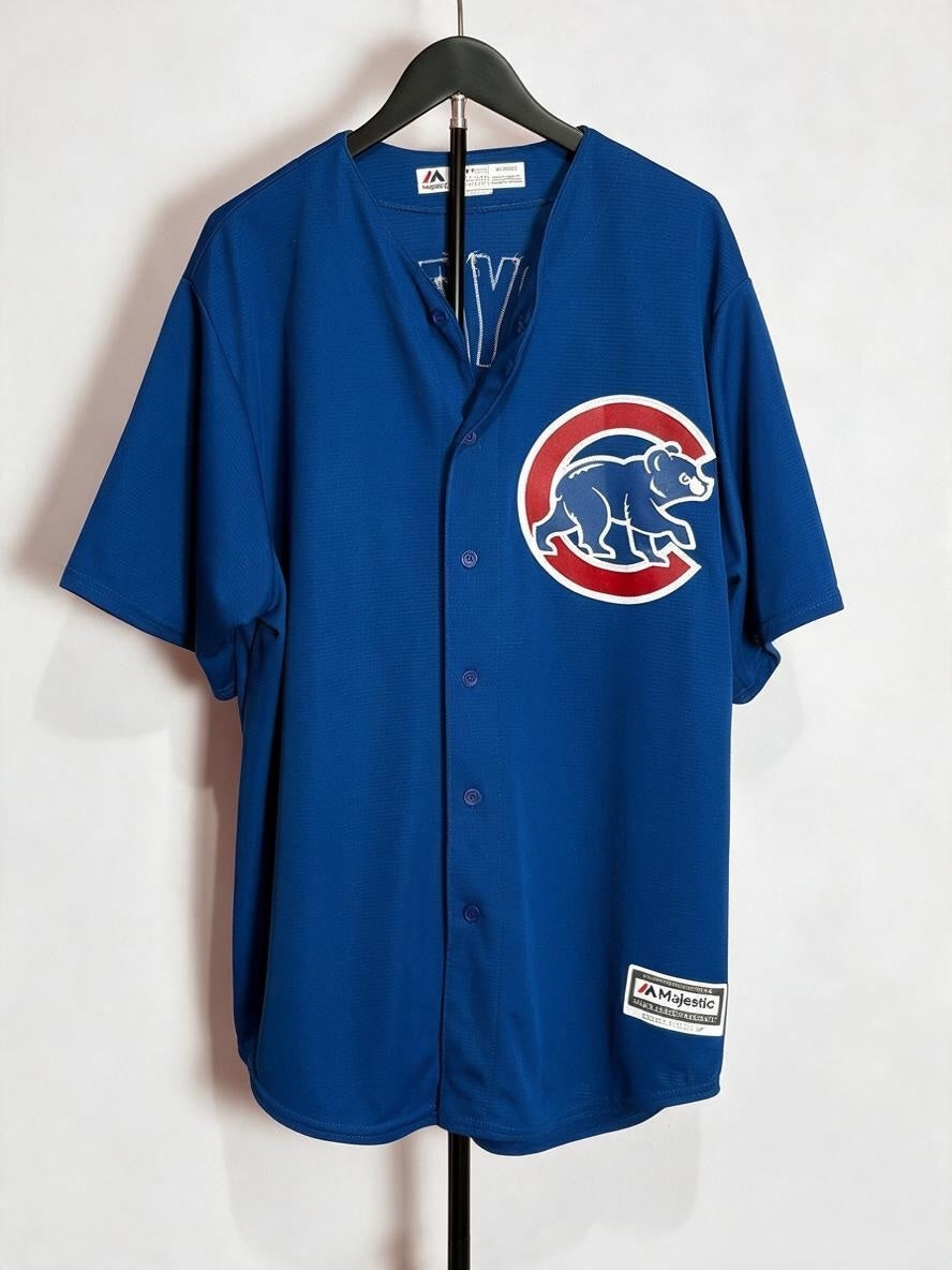 Chicago Cubs Kris Bryant #17 Majestic Cool Base Jersey Blue Men’s XL MLB