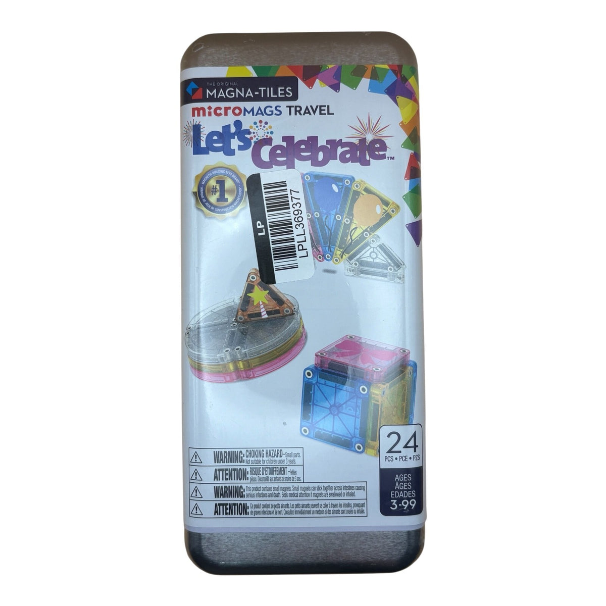 MAGNA-TILES microMAGS Travel Let's Celebrate 24-Piece Magnetic Set New — photo 1