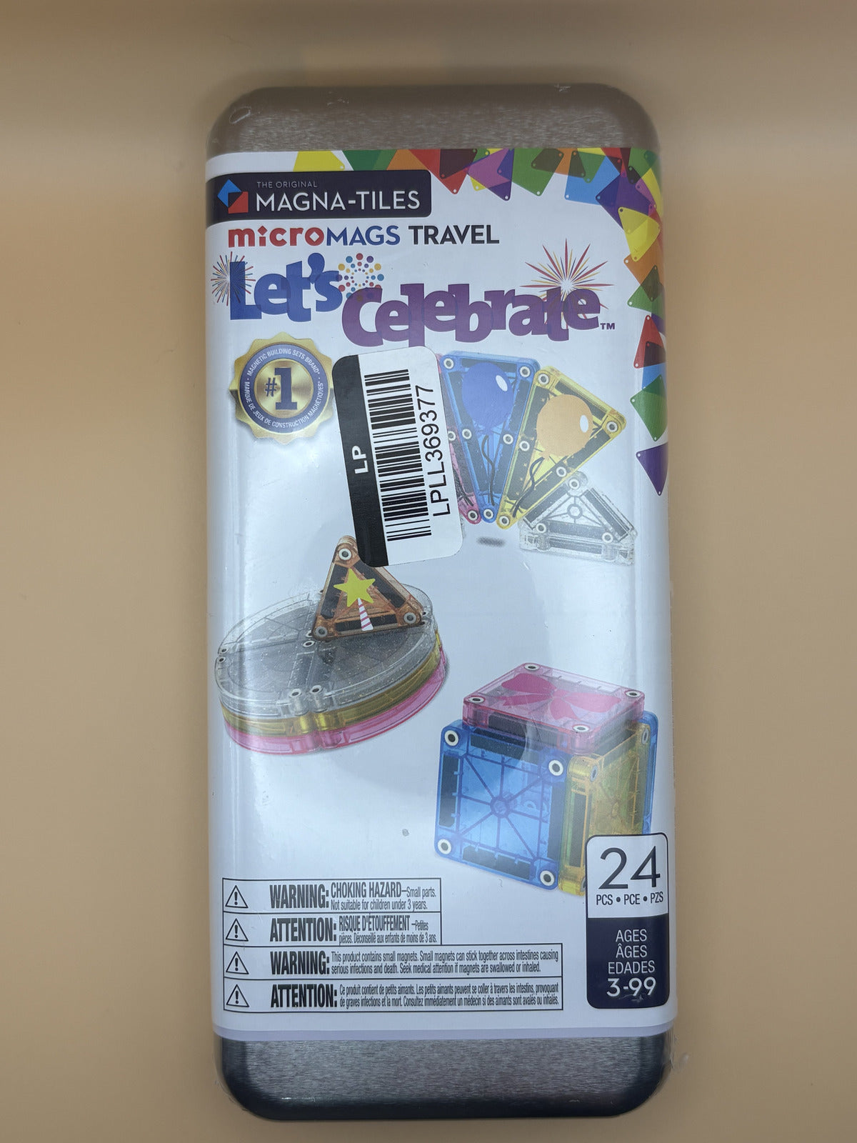MAGNA-TILES microMAGS Travel Let's Celebrate 24-Piece Magnetic Set New — photo 2
