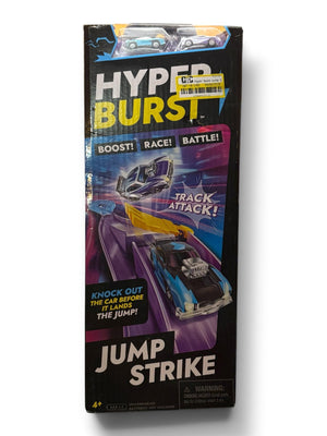 Hyper Burst Jump Strike Battle Race Track Set Goliath 2 Cars New Box Wear