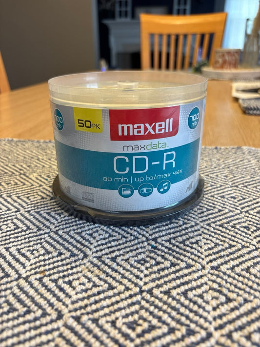 Maxell CD-R 50 Pack Recordable CDs 80 min 48X — photo 1