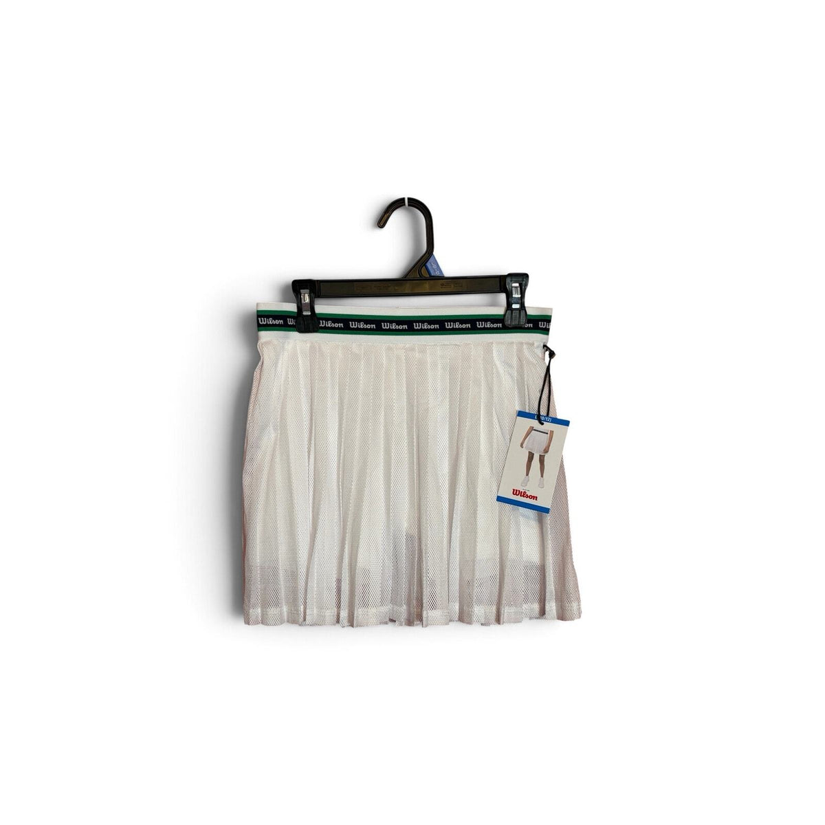 Wilson Girls Tennis Skort L 10/12 White Mesh Pleated Athletic Skirt NWT — photo 2