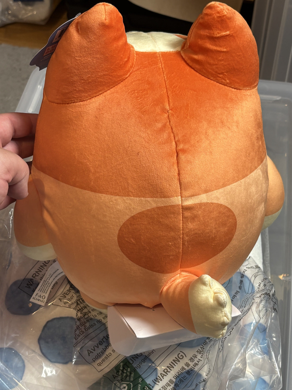 FAO Schwarz Bluey Bingo Blob Plush Orange Stuffed Animal NWT 840397509744 — photo 3