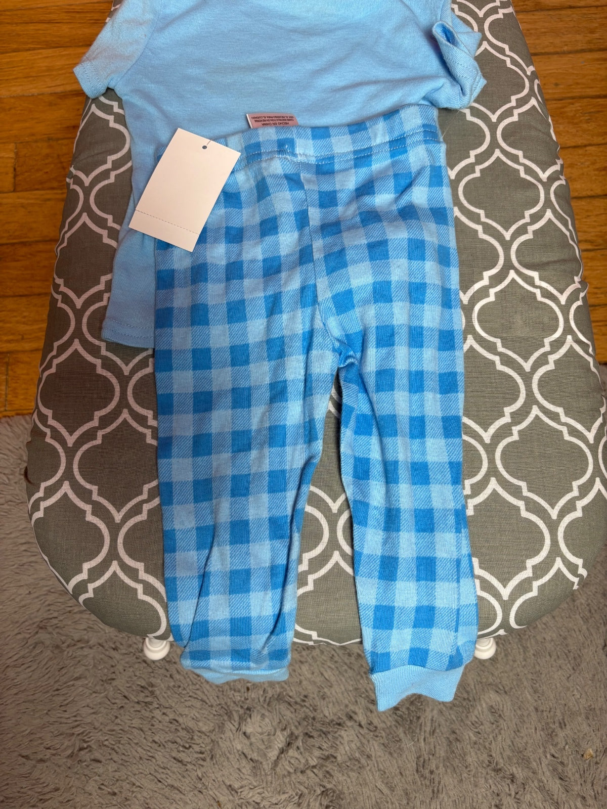 Ms Rachel Sleepy Saurus Dinosaur 2 Piece Pajama Set 12M Blue NWT Cotton — photo 3