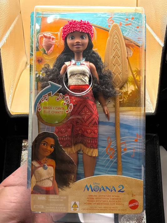 Mattel Disney Moana 2 Singing Adventure Moana Doll JBT37 New Box Wear — photo 1
