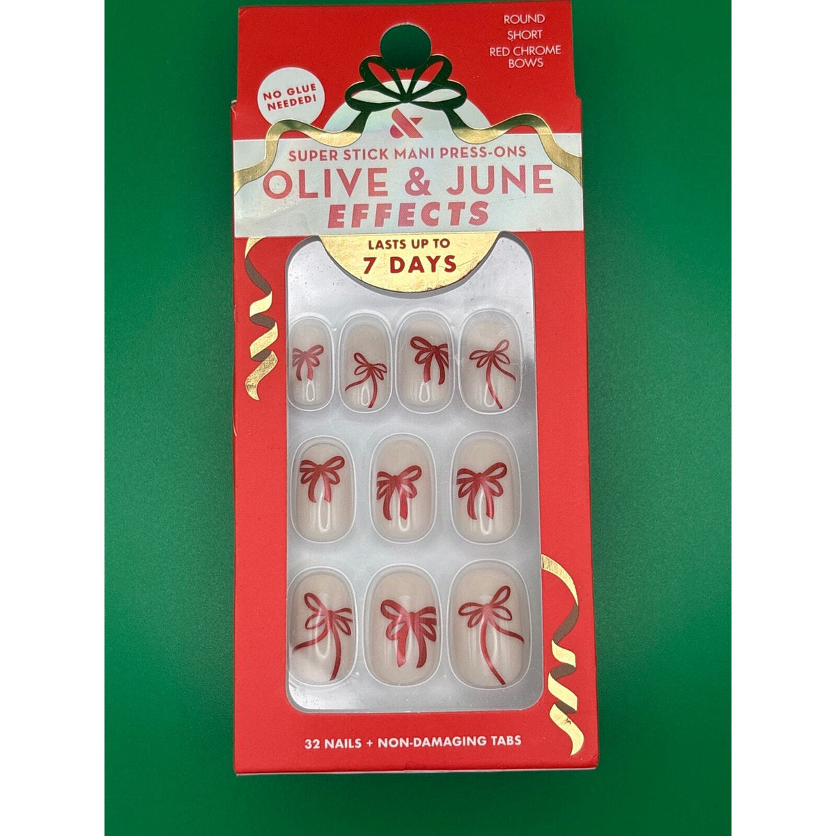 Olive & June Holiday Press On Nails Nail Art Stickers 3 Piece Bundle New — photo 3