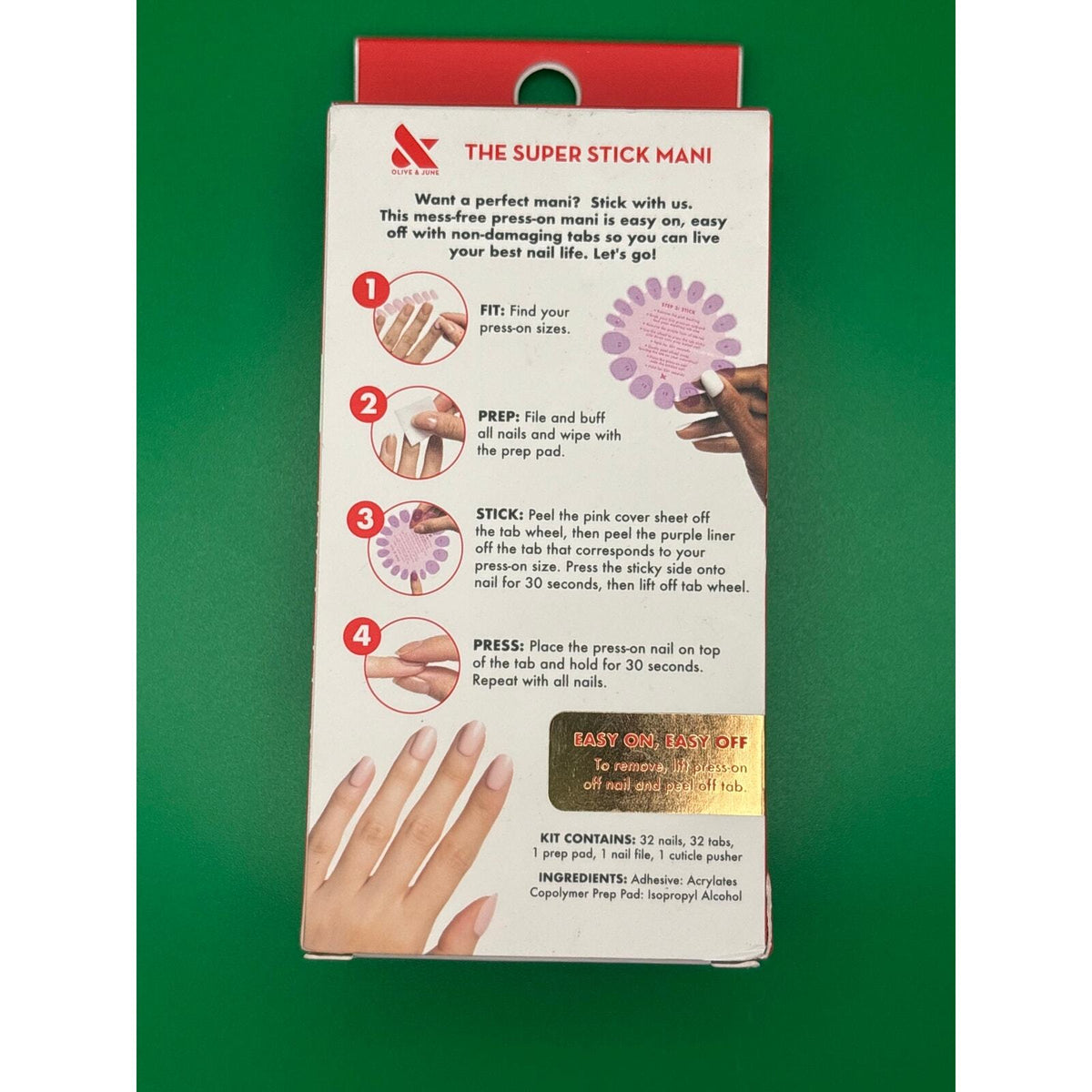 Olive & June Holiday Press On Nails Nail Art Stickers 3 Piece Bundle New — photo 4