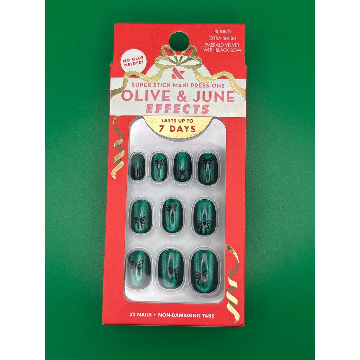 Olive & June Holiday Press On Nails Nail Art Stickers 3 Piece Bundle New — photo 5