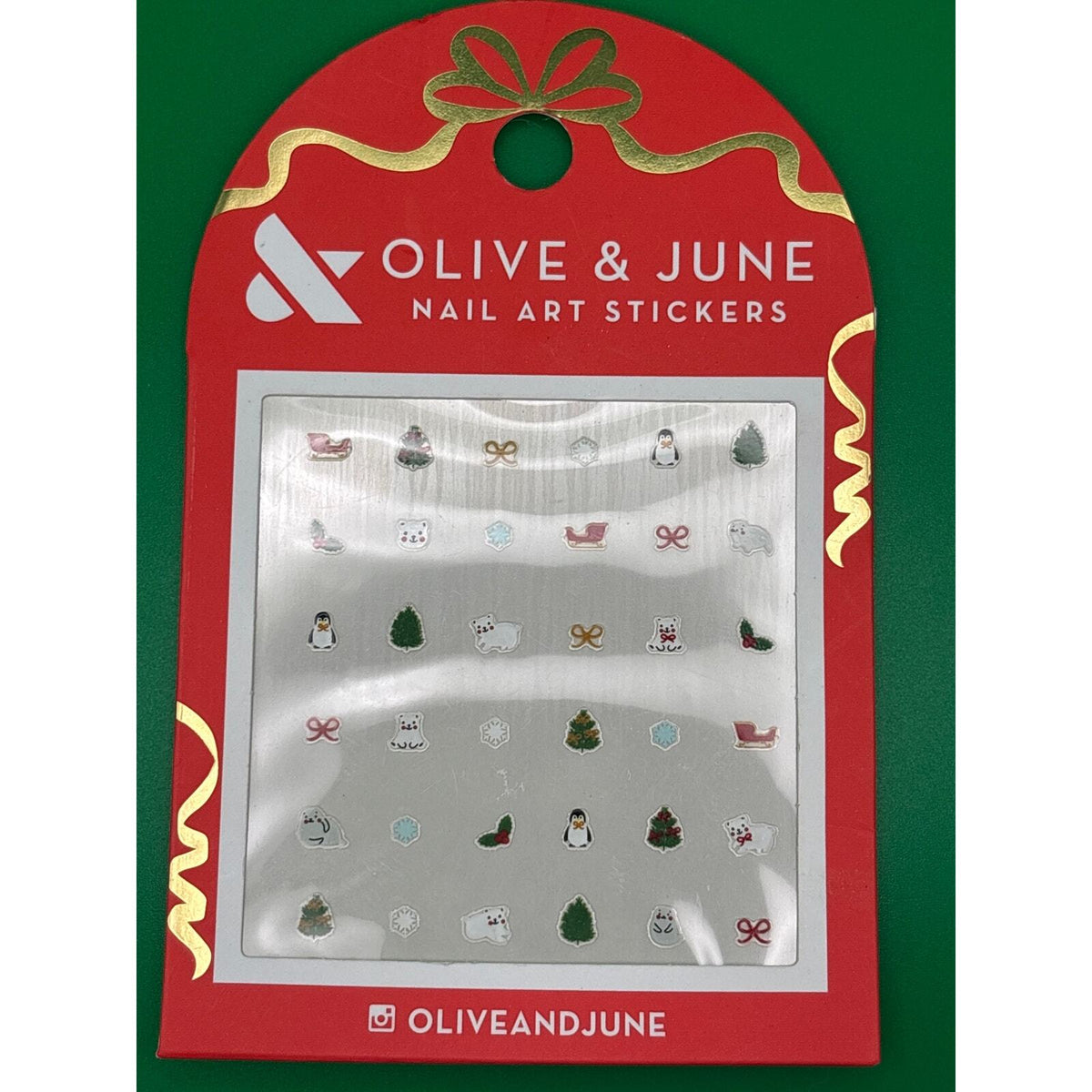 Olive & June Holiday Press On Nails Nail Art Stickers 3 Piece Bundle New — photo 7