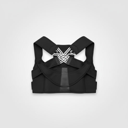 CoreCare Instant Posture Corrector Back Shoulder Support Brace Black XL New — photo 1