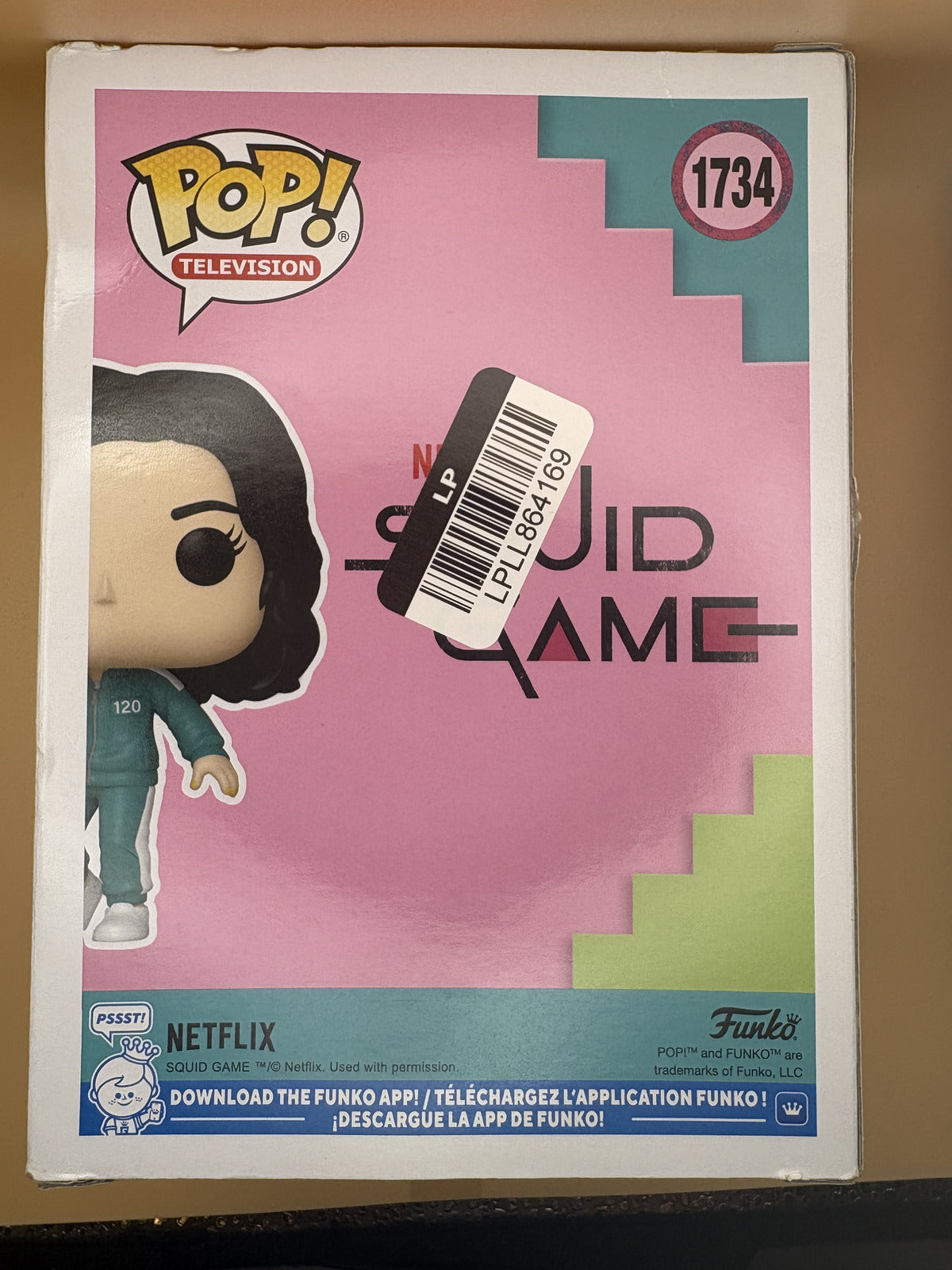 Funko Pop Squid Game Player 120 Hyun-Ju #1734 Netflix Vinyl Box Damage — photo 3
