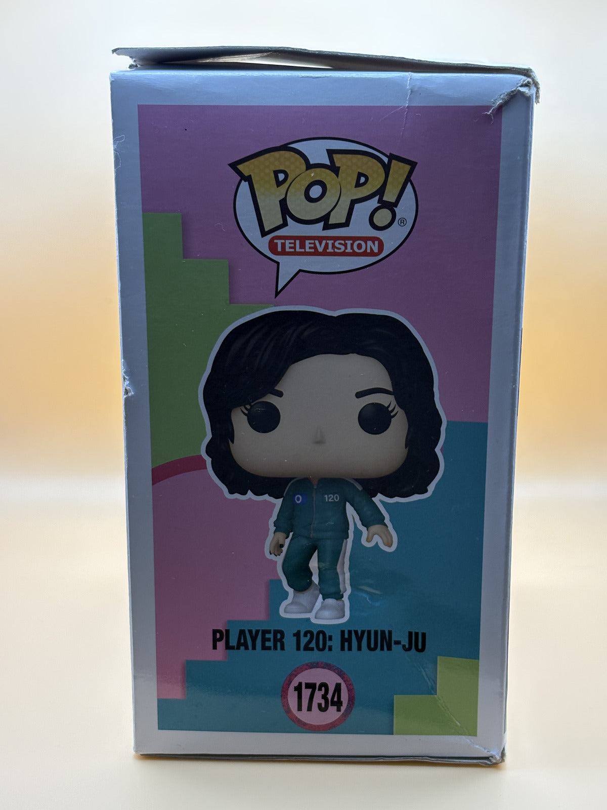 Funko Pop Squid Game Player 120 Hyun-Ju #1734 Netflix Vinyl Box Damage — photo 5
